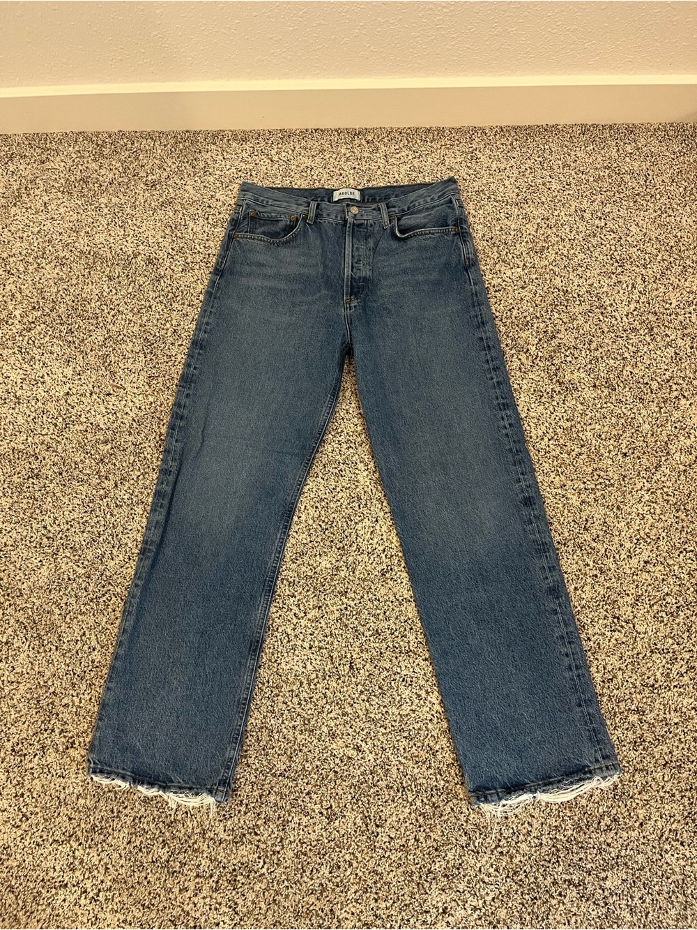 Agolde Women’s Blue Baggy-Leg Jeans